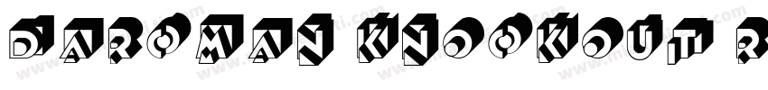 DARCMAN KNOCKOUT Regular字体转换